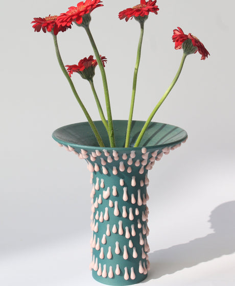 Floreros con retícula