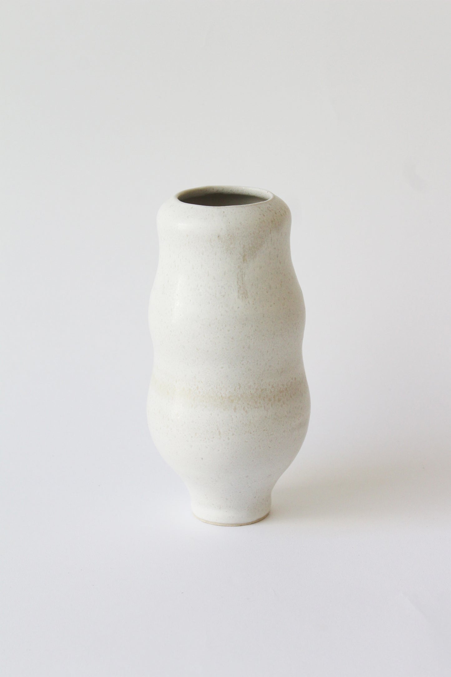Vase blanca texturizada