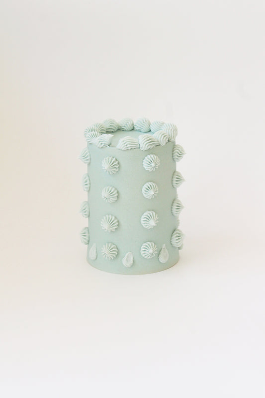 Pastel azul turquesa