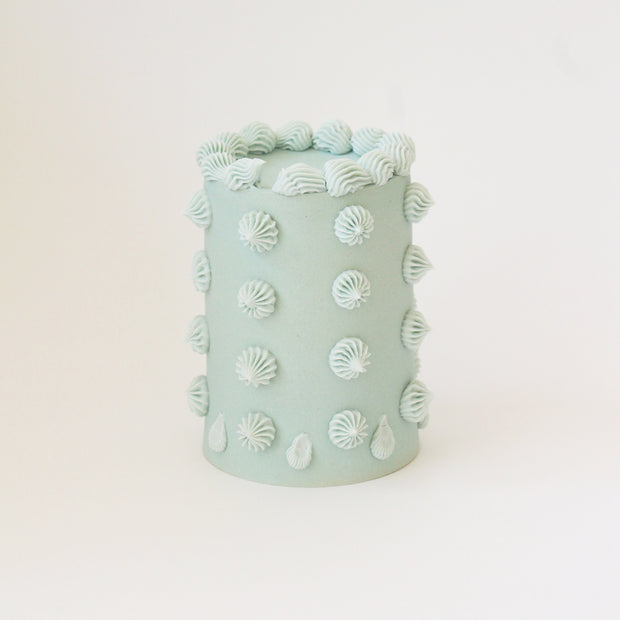Pastel azul turquesa