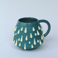 Taza pegote verde/ amarillo