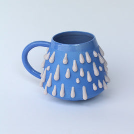 Taza pegote azul rey/ lila
