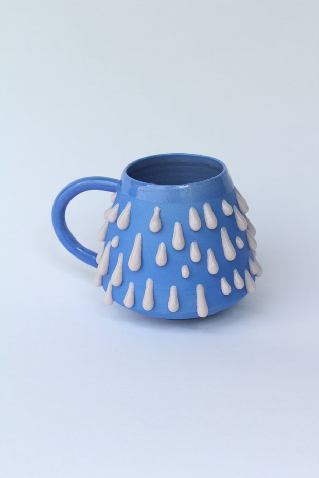 Taza pegote azul rey/ lila