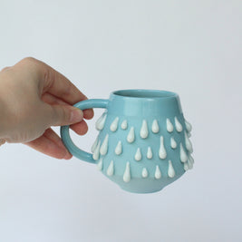 Taza pegote azul/ azul