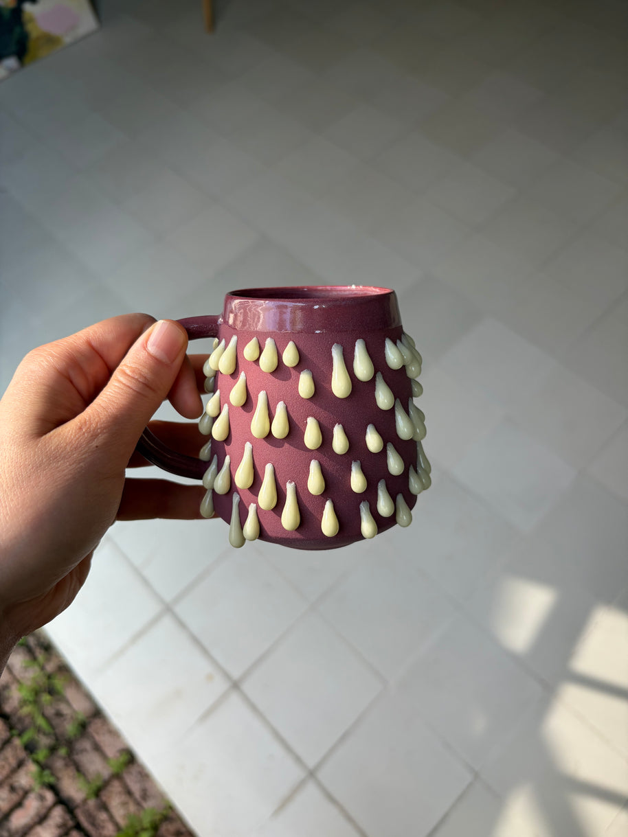 Taza pegote borgoña/ mantequilla