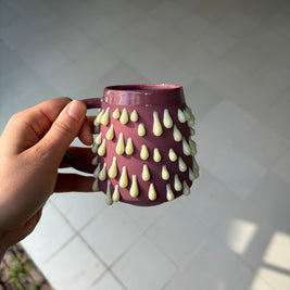 Taza pegote borgoña/ mantequilla