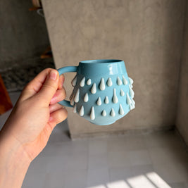 Taza pegote azul/ azul