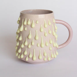 Taza lila/ amarillo