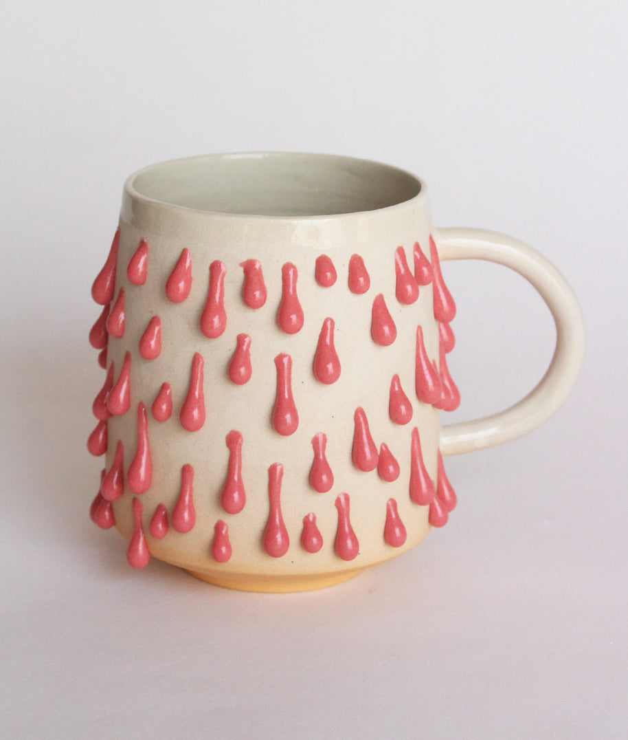 Taza naranja/ rojo