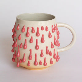 Taza naranja/ rojo