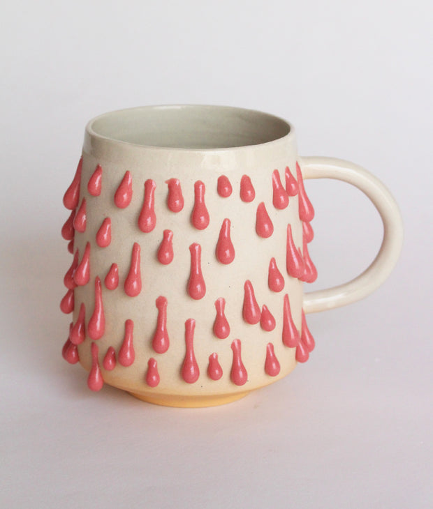 Taza naranja/ rojo