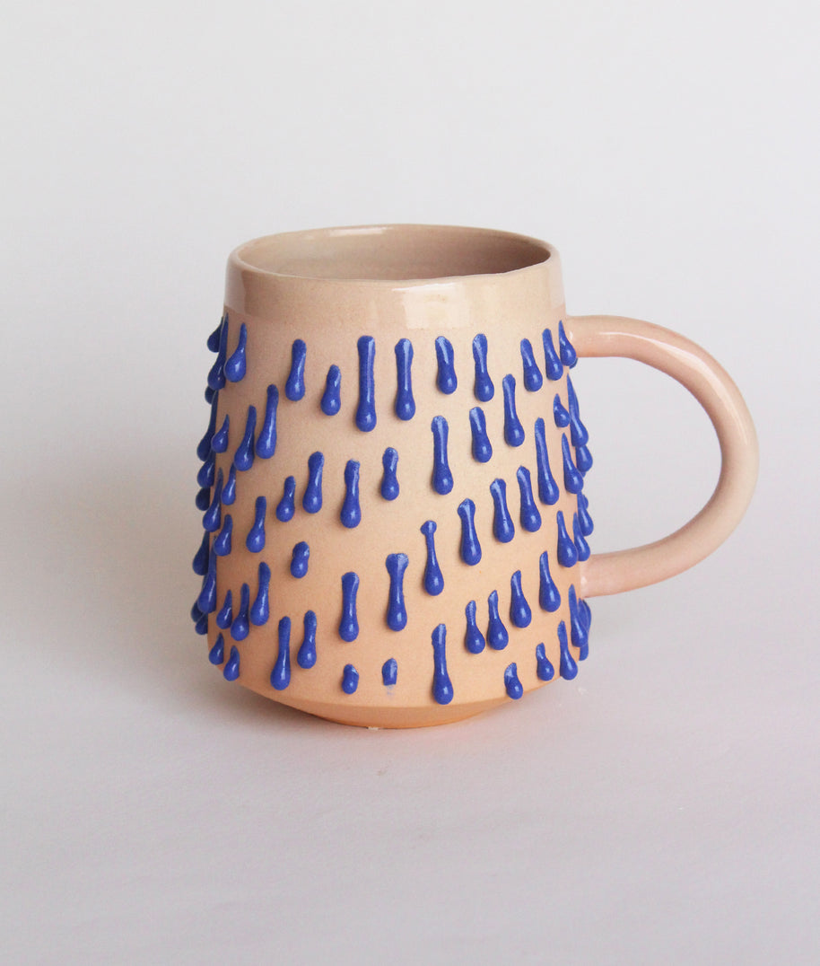 Taza naranja/ azul