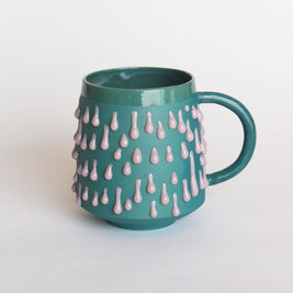 Taza verde/ lila