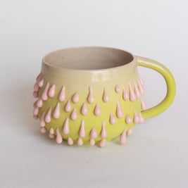 taza verde/ rosa