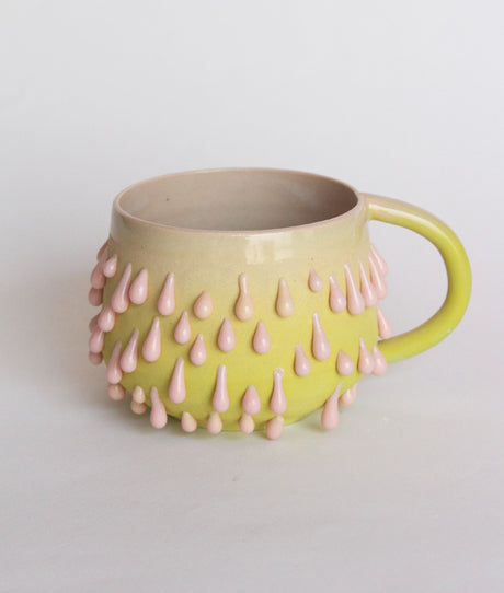 taza verde/ rosa
